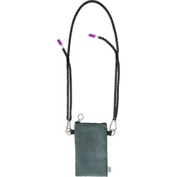 Tracolla urban porta smartphone in rpet grigio personalizzato Q24375GR