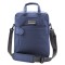 Zaino e borsa portacomputer in poliestere blu navy personalizzata Q24084NY