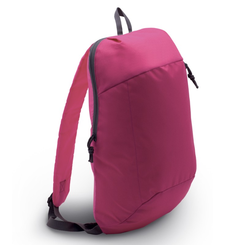 Zaino in poliestere fucsia personalizzato Q24080FU
