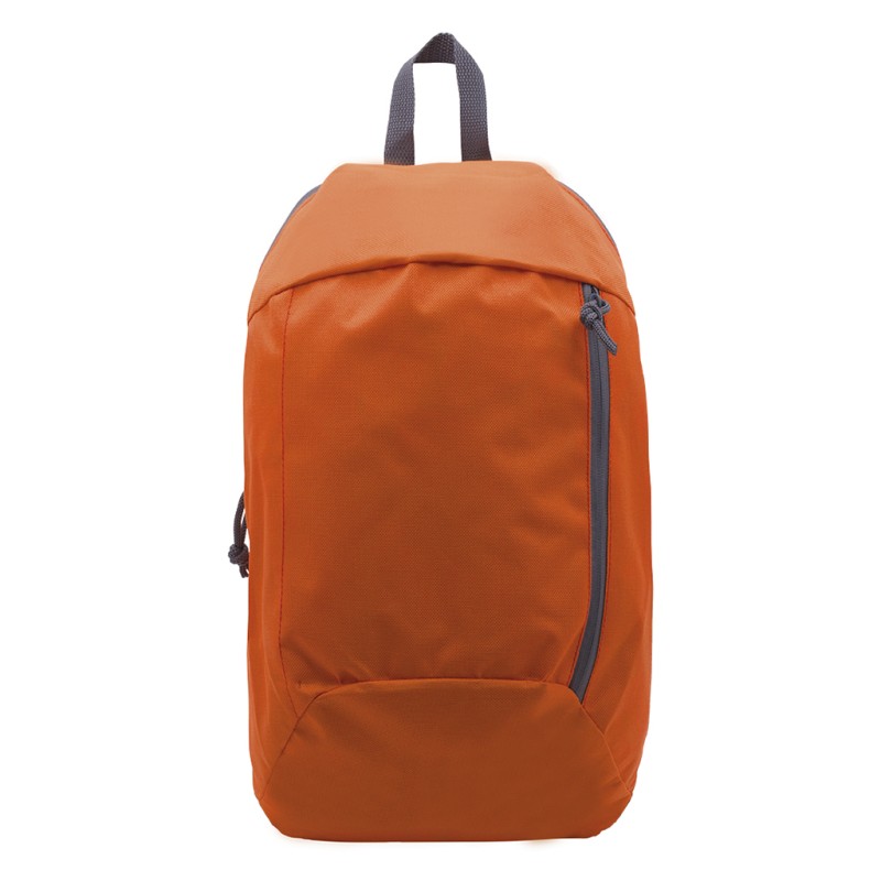 Zaino in poliestere arancione personalizzato Q24080A