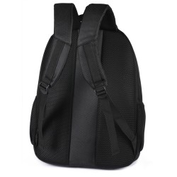 Zaino portacomputer in poliestere nero personalizzato Q24340N