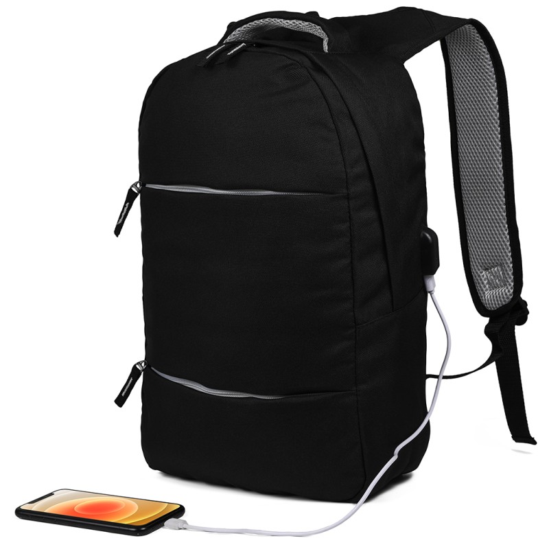 Zaino portacomputer in rpet grigio personalizzato Q24095GR