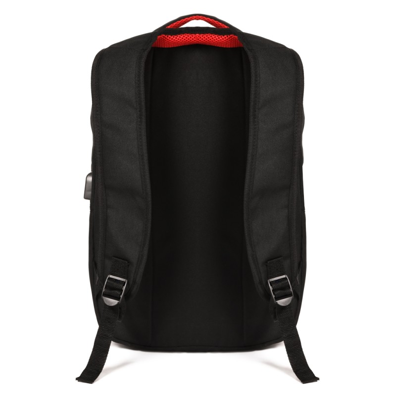Zaino portacomputer in rpet rosso personalizzato Q24095R