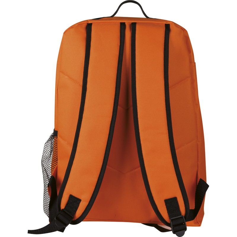 Zaino trekking in poliestere arancione personalizzato Q24015A