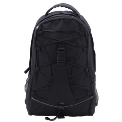 Zaino trekking in poliestere nero personalizzato Q24082N