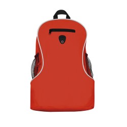 Zaino trekking in poliestere rosso personalizzato Q24012R