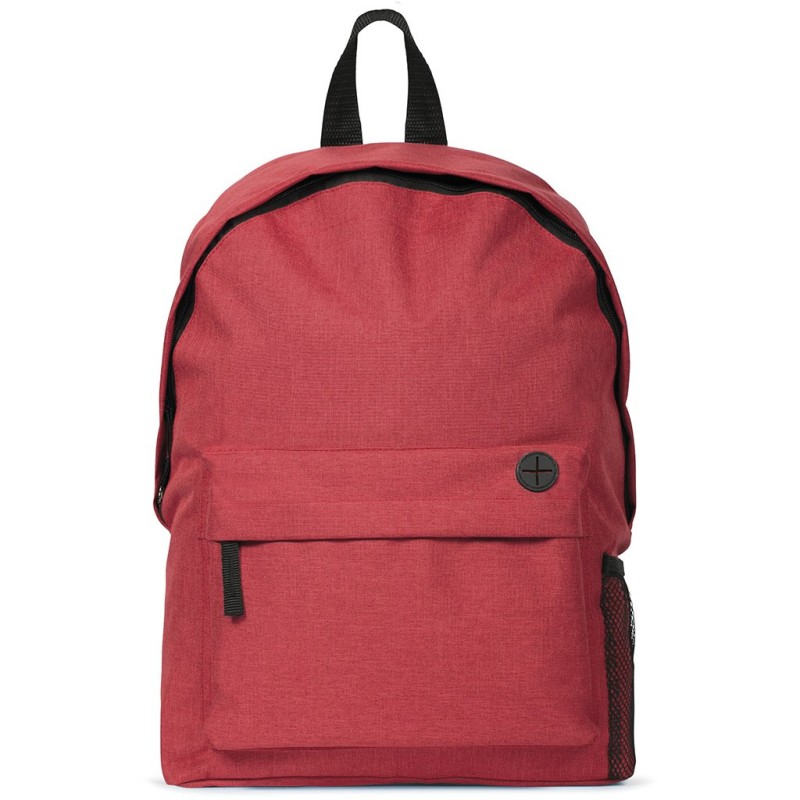 Zaino trekking in poliestere rosso personalizzato Q24017R