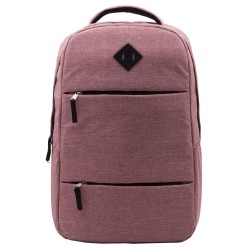Zaino trekking in poliestere rosso personalizzato Q24083R