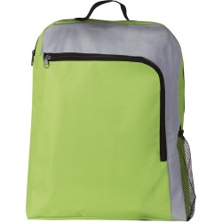 Zaino trekking in poliestere verde acido personalizzato Q24015VA