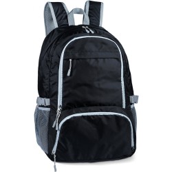 Zaino trekking in rpet nero personalizzato Q24098N