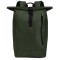 Zaino urban arrotolabile in poliestere verde inglese personalizzato Q24378VI