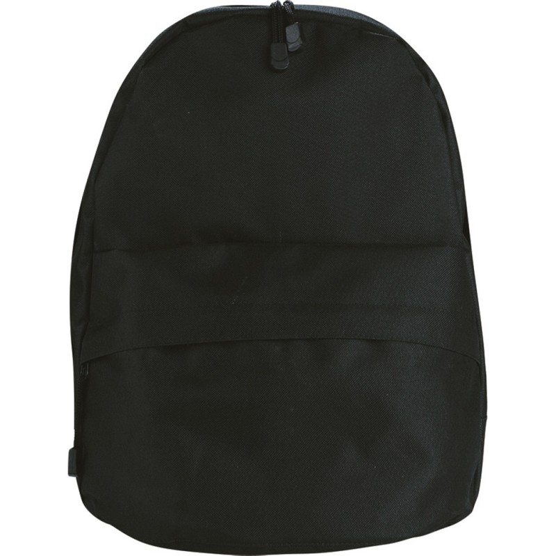 Zaino urban in poliestere nero personalizzato Q24051N