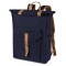 Zaino vintage in policotone canvas blu navy personalizzato Q24355NY