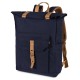 Zaino vintage in policotone canvas blu navy personalizzato Q24355NY