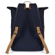 Zaino vintage in policotone canvas blu navy personalizzato Q24355NY