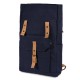 Zaino vintage in policotone canvas blu navy personalizzato Q24355NY