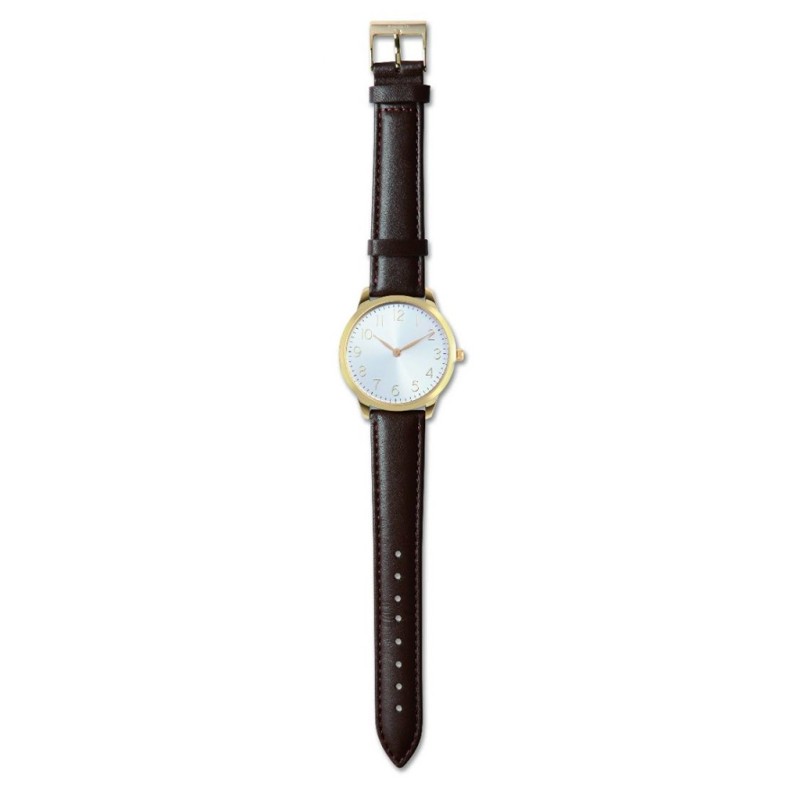Orologio analogico regolo marrone personalizzato X25115M