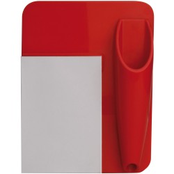 Blocchetto appunti con portapenna rossa personalizzata S26163R