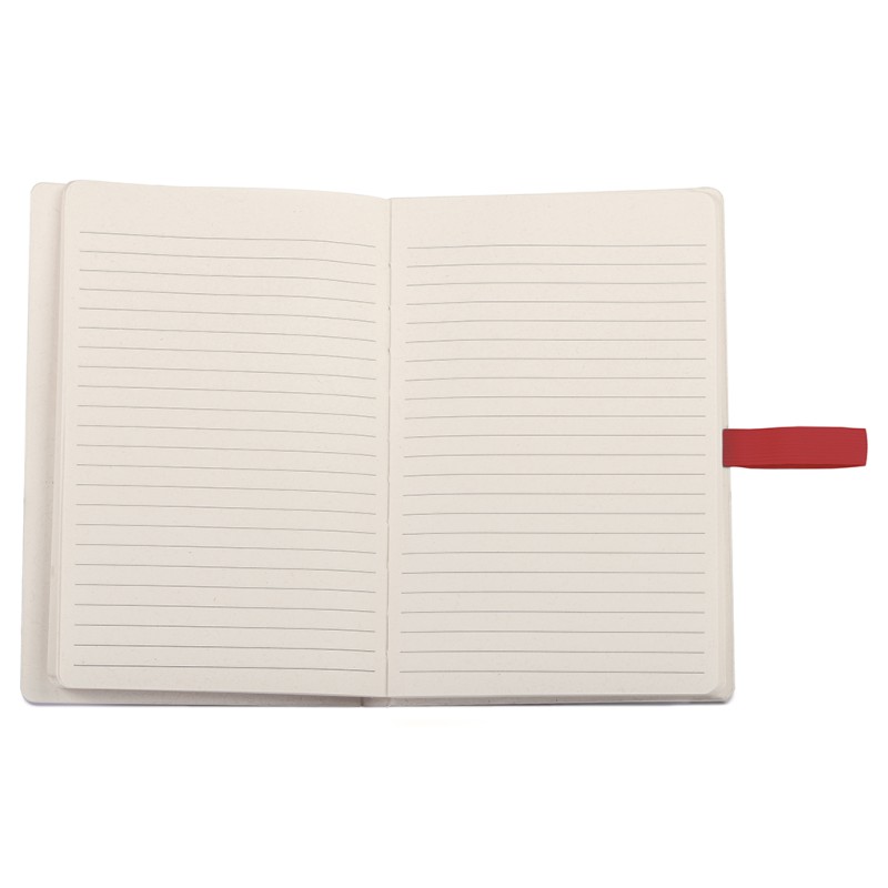 Blocchetto appunti in cartone del latte riciclato rosso personalizzato S26522R