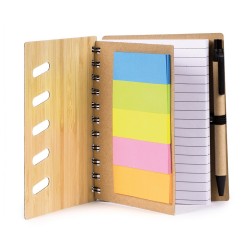 Blocco per appunti in bamboo personalizzato S26504