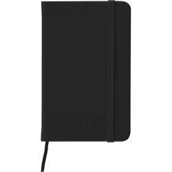 Blocco per appunti  in carta e pu nero personalizzato S26465N