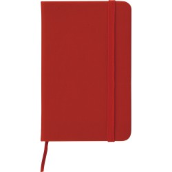 Blocco per appunti  in carta e pu rosso personalizzato S26484R