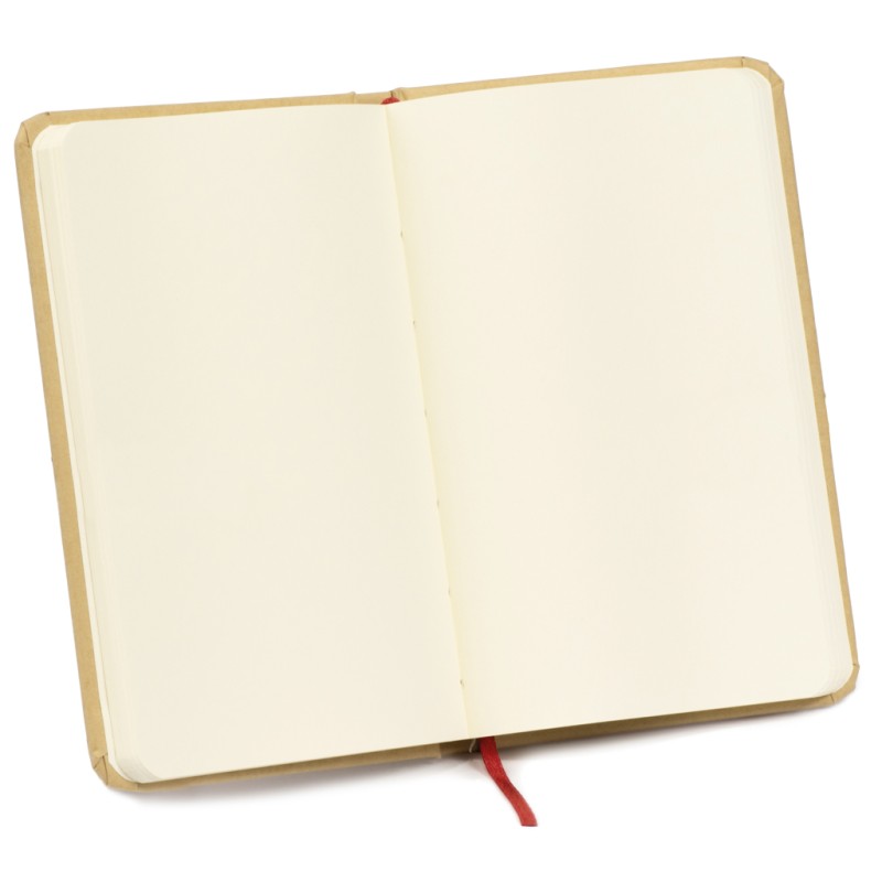 Blocco per appunti  in carta riciclata rosso personalizzato S26476R