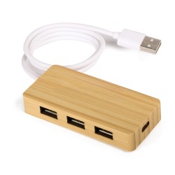 Connettore porte usb in bambù personalizzato S26290