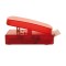 Dispenser per fogli appunti trasparente/rosso personalizzato S26454TR/R