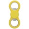 Fidget spinner con apribottiglia in plastica e metallo giallo personalizzato S26321G