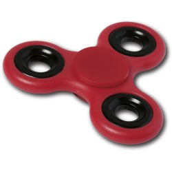 Fidget spinner in plastica e metallo rosso personalizzato S26320R