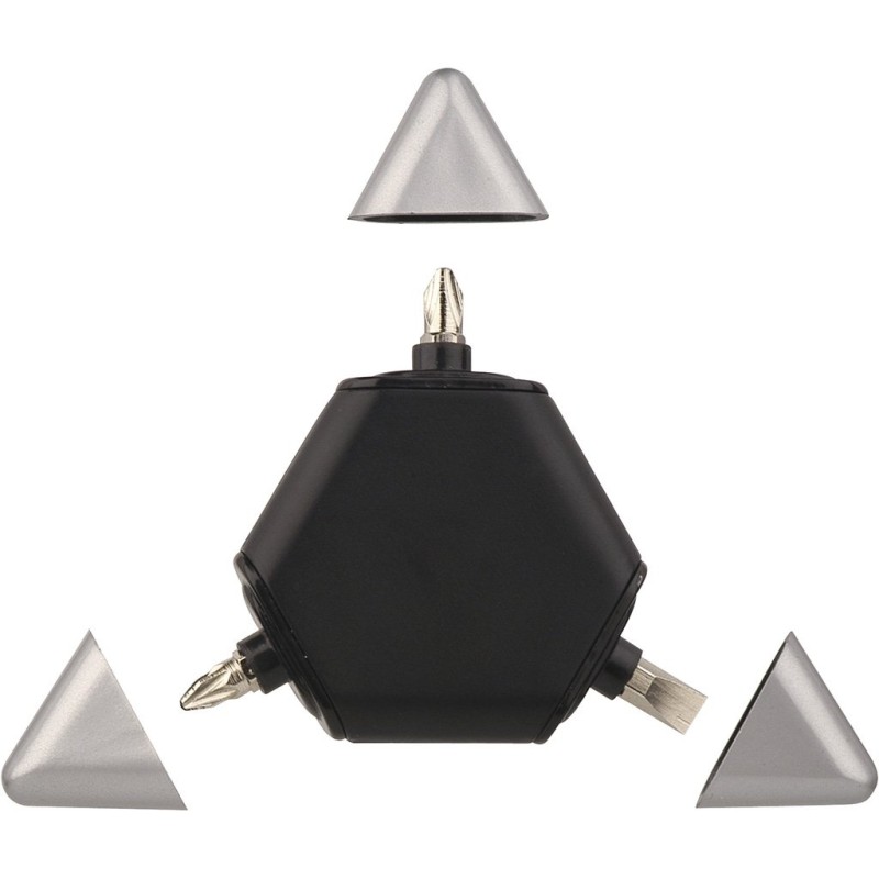 Giraviti triangolare in metallo e plastica personalizzato S26153