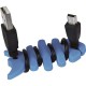 Lisca avvolgicavo in silicone blu sky personalizzato S26024SK
