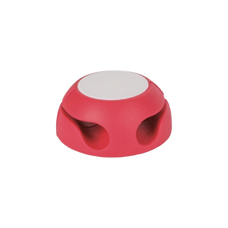 Passante per cavetti in silicone e plastica rosso personalizzato S26033R