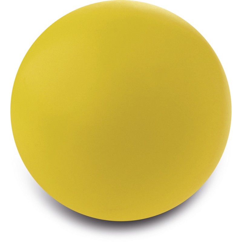 Pallina antistress in pu giallo personalizzato S26111G