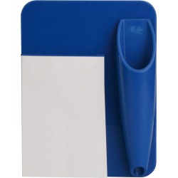Blocchetto appunti con portapenna blu royal personalizzata S26163BL