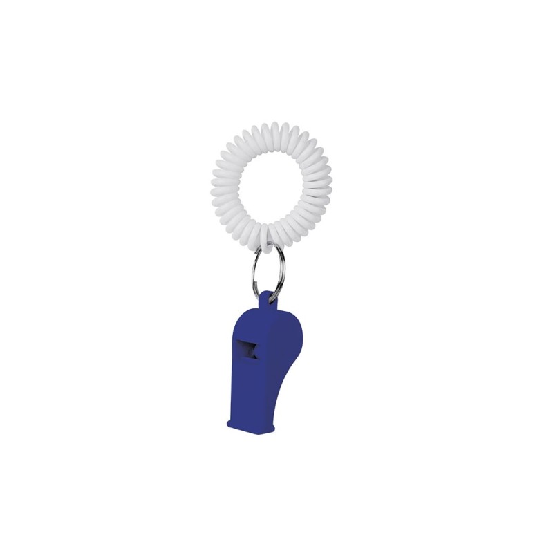 Fischietto in plastica blu royal personalizzato S26174BL