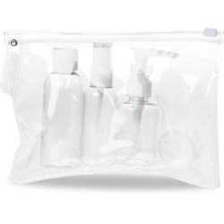 Set da viaggio in plastica personalizzato S26179 Set da viaggio in plastica personalizzato S26179