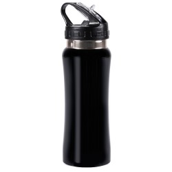 Borraccia sportiva nero personalizzato S26269N