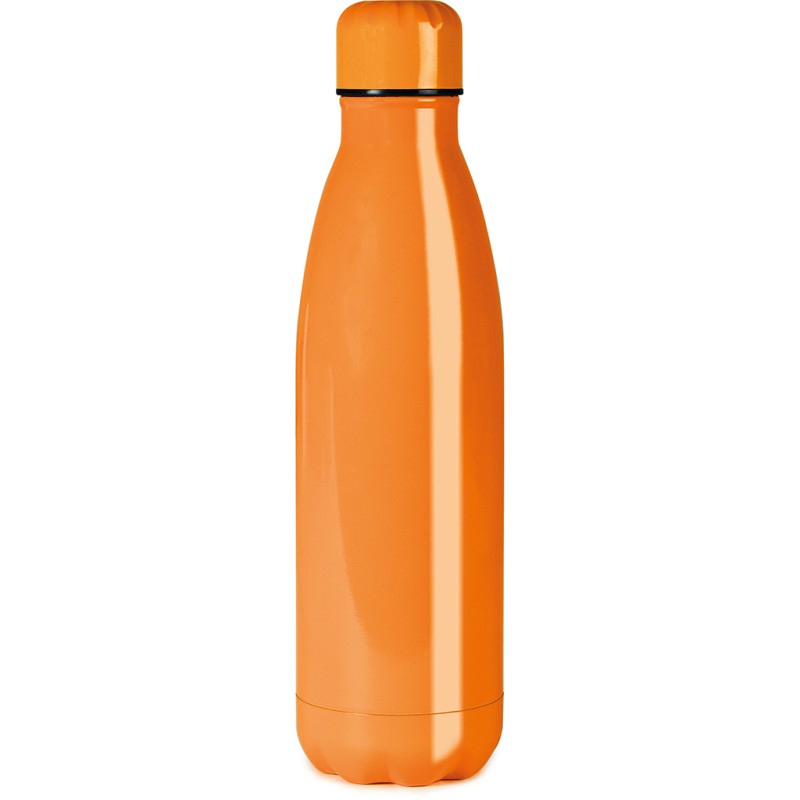 Borraccia termica in acciaio arancione personalizzato S26277A
