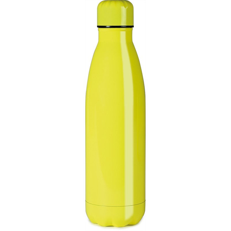 Borraccia termica in acciaio giallo personalizzato S26277G