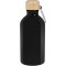 Borraccia in acciaio e bamboo nero personalizzato S26284N