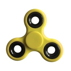 Fidget spinner in plastica e metallo giallo personalizzato S26320G Fidget spinner in plastica e metallo giallo personalizzato S26320G