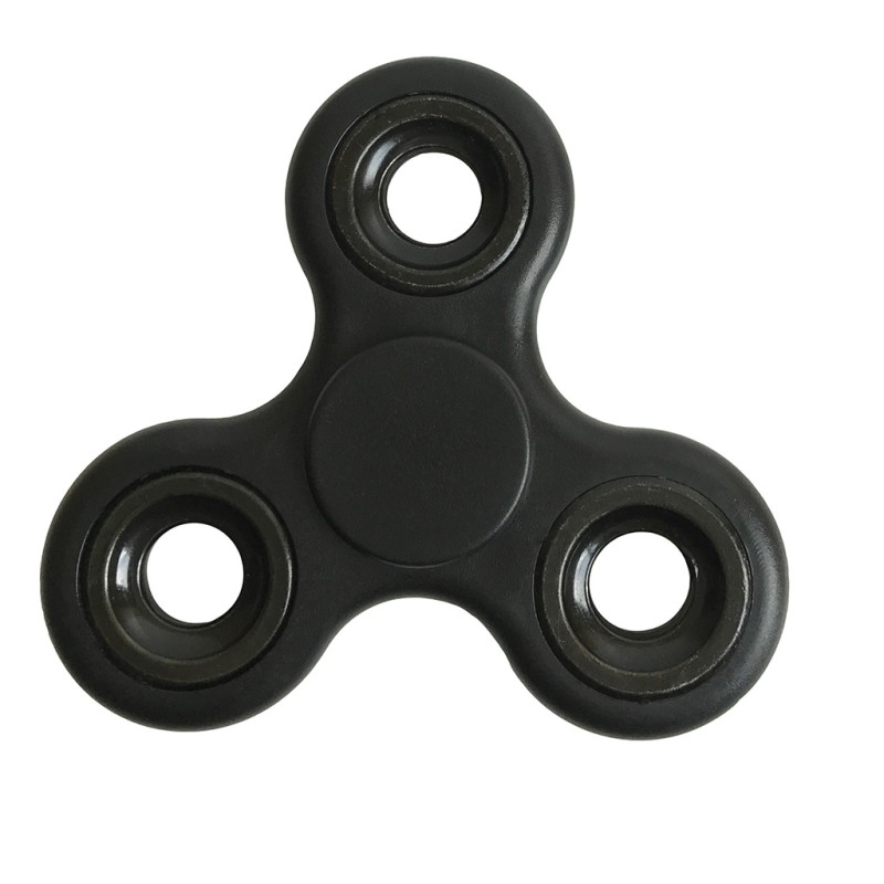 Fidget spinner in plastica e metallo nero personalizzato S26320N