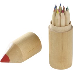 Confezione matite colorate in legno personalizzato S26406