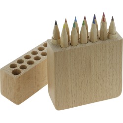 Confezione matite colorate in legno personalizzato S26409