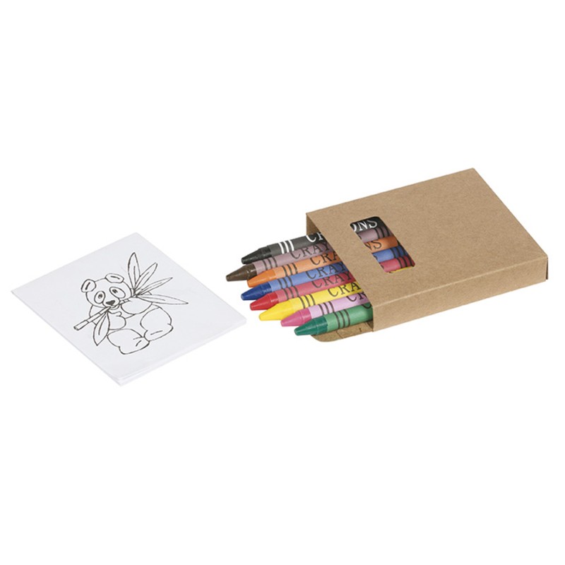 Confezione pastelli a cera personalizzato S26432