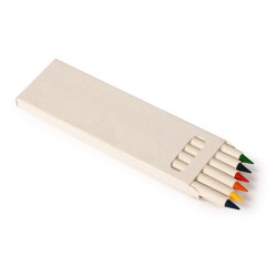 Confezione matite colorate in cartone del latte personalizzato S26440