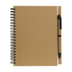 Blocco per appunti in cartone riciclato marrone personalizzato S26458M Blocco per appunti in cartone riciclato marrone personalizzato S26458M