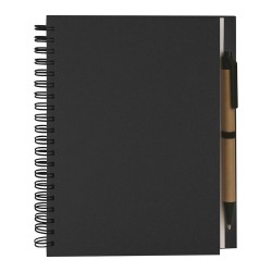 Blocco per appunti in cartone riciclato nero personalizzato S26458N Blocco per appunti in cartone riciclato nero personalizzato S26458N